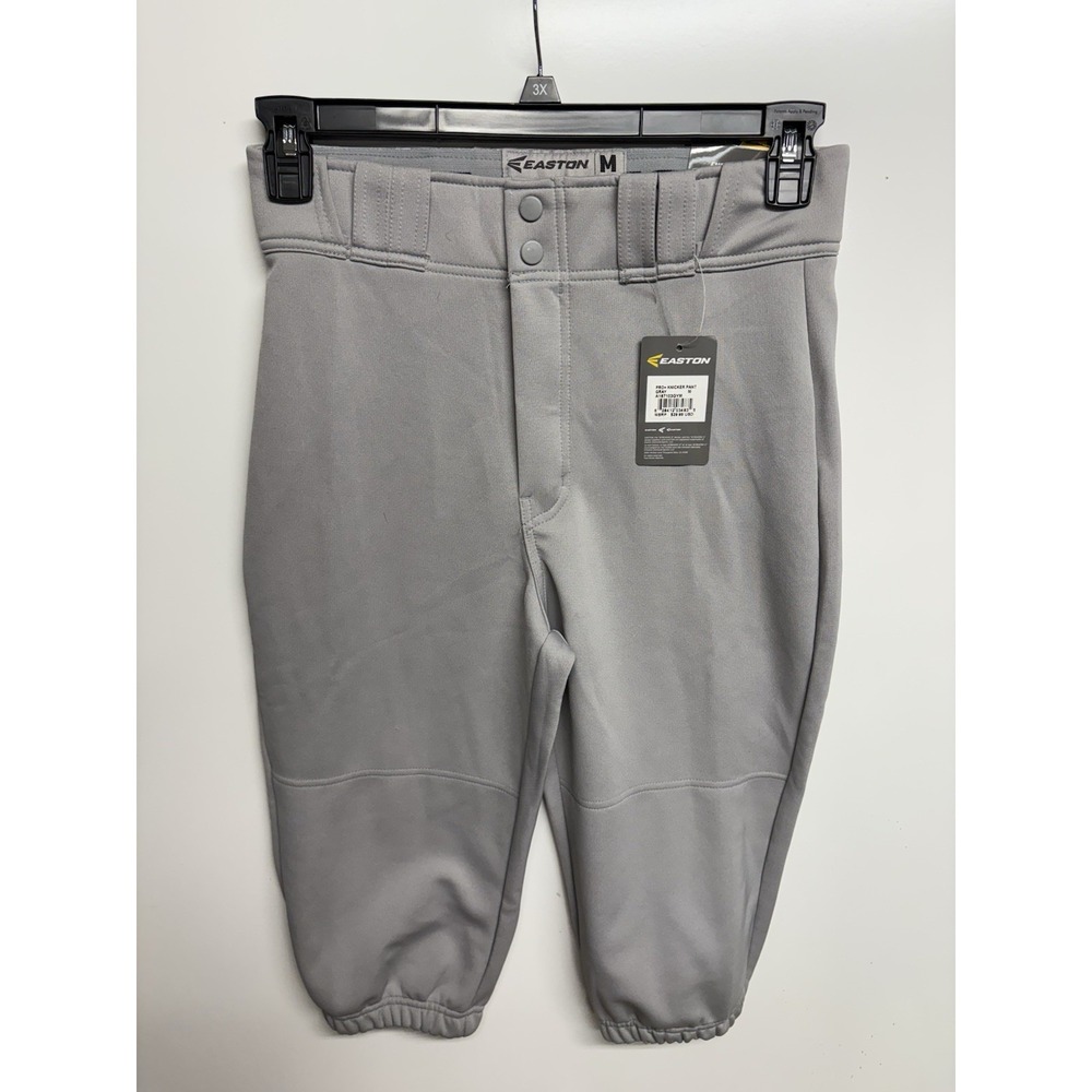 NWT‎ Easton Pro+ Knicker Solid Gray Baseball Pants Adult Medium 31"-32"